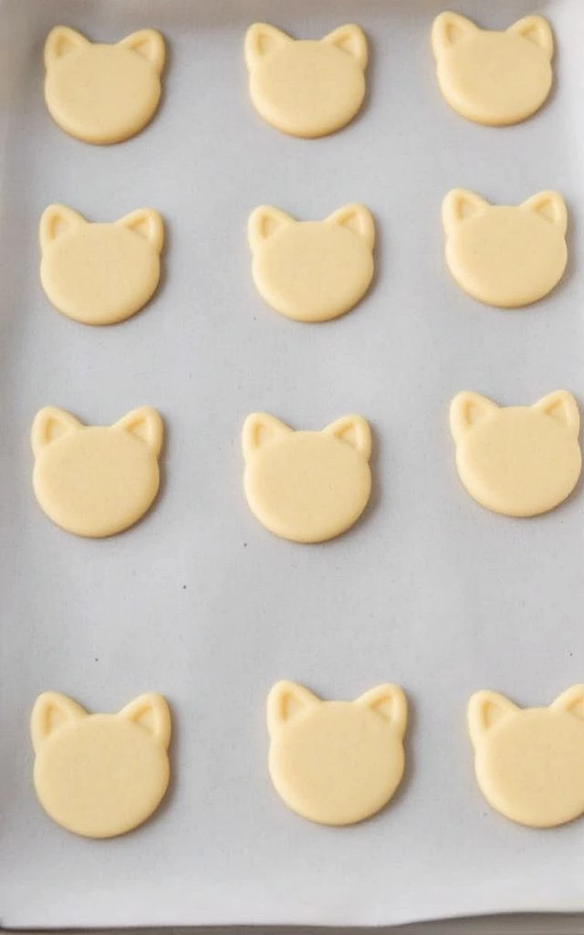 Stuffed Cat Cookies ready to bake