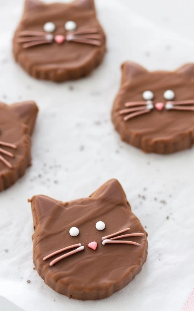 Chocolate Cat Cookies