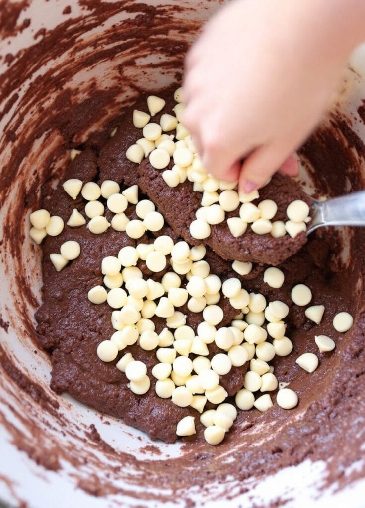 reverse chocolate chip cookies