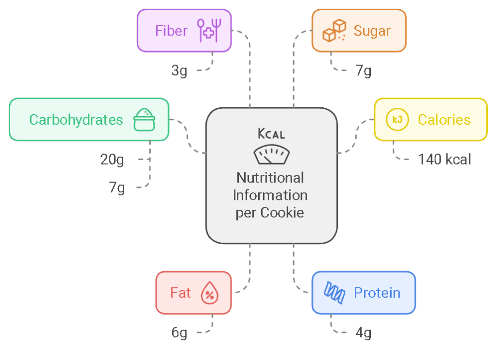 Nutritional Information for banana blueberry oatmeal breakfast cookies